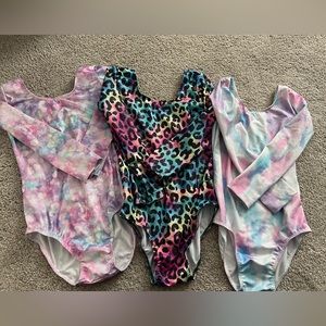 Long sleeve gymnastics leotards